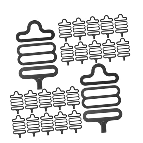 WOFASHPURET 100sätze Metall Verstellbarer Fliegeclips Riemenclip Schleifenschnalle Ersatz-hosenträgerschnalle Krawattenhalter Metall-krawattenclip Krawattenriemenclip Krawattenriemenhaken von WOFASHPURET