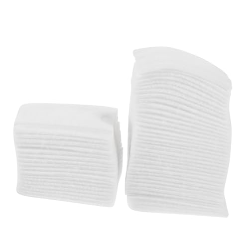 WOFASHPURET 100stücke Dicke Baumwollpads Praktische Make-up Entferner Für Gesichtsreinigung Baumwolle Für Tägliche Anwendung Tragbar Und Hygienisch Weiß von WOFASHPURET