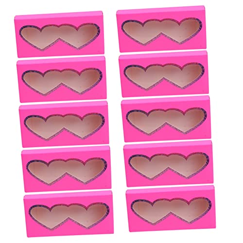 WOFASHPURET 10stücke Papier Wimpernbox Wimpernetui Wimpernaufbewahrungsbox Leere Wimpernbox Für Falsche Wimpern Aufbewahrung Mit Transparentem Fenster Für Reisen Und Alltaggebrauch von WOFASHPURET