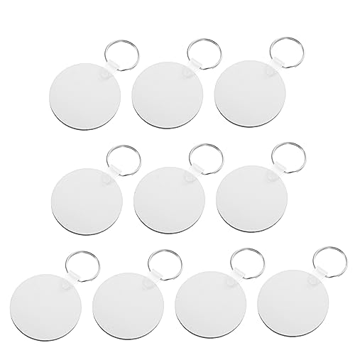 WOFASHPURET 10stücke Pack Sublimations-schlüsselanhänger-rohlinge Blanko-schlüsselanhänger Für DIY-bastelarbeiten Tragbarer Schlüsselzubehör Mit Wärmeübertragungstechnik Als von WOFASHPURET
