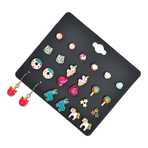 WOFASHPURET 12 Paare Ohrstecker-Set Ohrschmuck für Frauen Einhorn Ohrringe Ohrhänger WOFASHPURET 12 Paare Ohrstecker-Set Ohrschmuck für Frauen Einhorn Ohrringe Ohrhänger von WOFASHPURET
