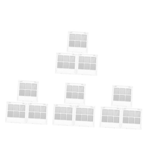 WOFASHPURET 12 Sätze Transparente Leere Lidschattenpaletten mit Fächern und Pinselhalter Robuste Kompakte Make-up-organizer für Reise und Alltag Vielseitige Farbkombinationen Praktische von WOFASHPURET