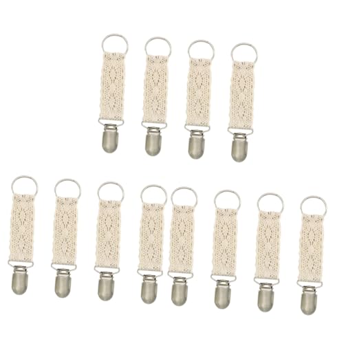 WOFASHPURET 12 Stk Spitze Hut Clip Hutklammer Kappenclip Damenhandtasche Tasche Hut Halter Clip Tragetasche Für Damen Clips Für Winterhandschuhe Huthalterklemme Hutclip Reisen Eisen Tragbar von WOFASHPURET