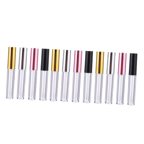 WOFASHPURET 12 Stück 5ml Lipgloss Flaschen Leere Kosmetische Behälter Für Selbstgemacht Lippenpflege Transparent Praktisch Für Reisen Lippenöl Und Lipgloss Organizer von WOFASHPURET