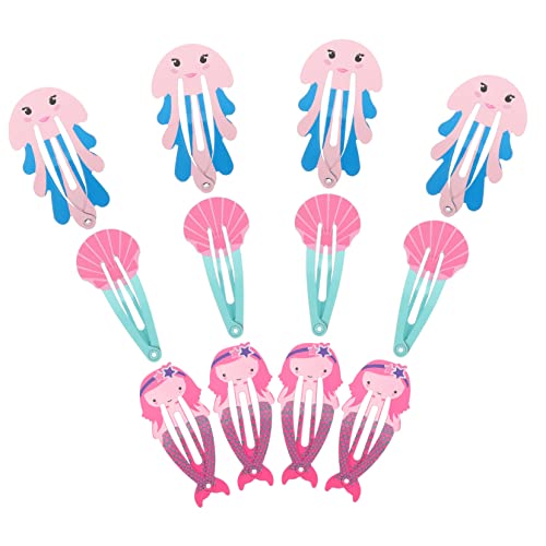 WOFASHPURET 12stücke Meerjungfrauen-haarspangen Aus Metall Für Junge Mädchen Und Frauen Snap Haar Clips Meerjungfrau Haar Zubehör Zur Dekoration Für Mädchen von WOFASHPURET