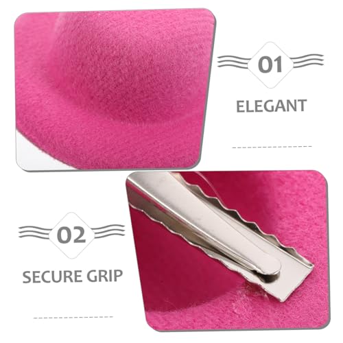 WOFASHPURET 12 Stück Teiliges Mini Top Hut Haarclip Western Cowgirl Stil Leichte Haarspangen zur Dekoration Sicherer Halt Vielseitig für Kostüme Partys und Tägliches Styling Farbenfrohe Mini von WOFASHPURET