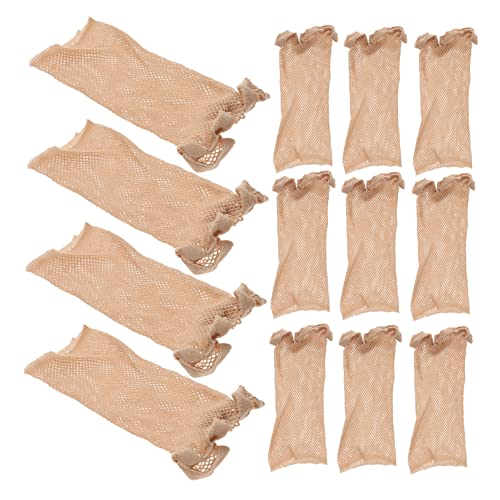 WOFASHPURET 12stücke Teiliges Elastische Wig Caps Atmungsaktive Und Dehnbare Für Frauen Hautfarbene Strumpfhauben Für Jede Kopfgröße von WOFASHPURET