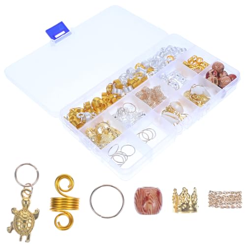 WOFASHPURET 158stücke Dreadlocks Schmuck Ring Für Haar Dekoration Accessoires Anhänger Zubehör Aus Legierung Für Zöpfe Und Partys von WOFASHPURET