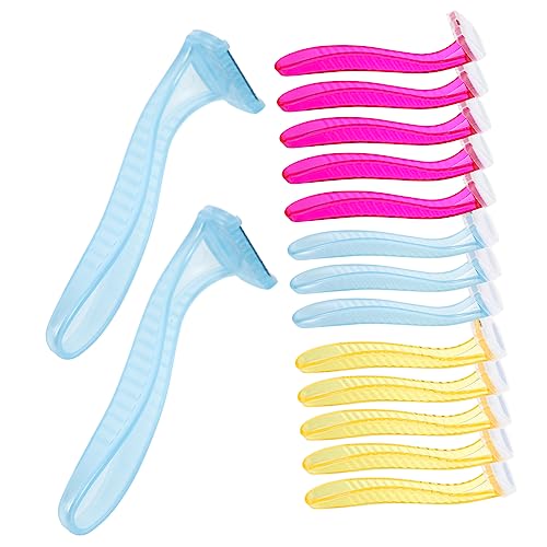 WOFASHPURET 15 Stück Körperhaartrimmer Für Frauen Manueller Haarentferner Aus Edelstahl Tragbarer Rasierer Für Achseln Beine Und Bikinizone Sanfte Haarentfernung Mit Minimalen Hautirritationen von WOFASHPURET