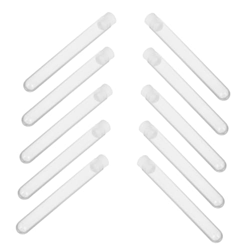 WOFASHPURET 15stücke Kunststoff Reagenzgläser Mit Kappen Durchsichtige Wimpernbürstenröhrchen Reise-make-up-pinselhalter Leere Behälter Für Mascara-pinsel Aufbewahrungsperlen von WOFASHPURET