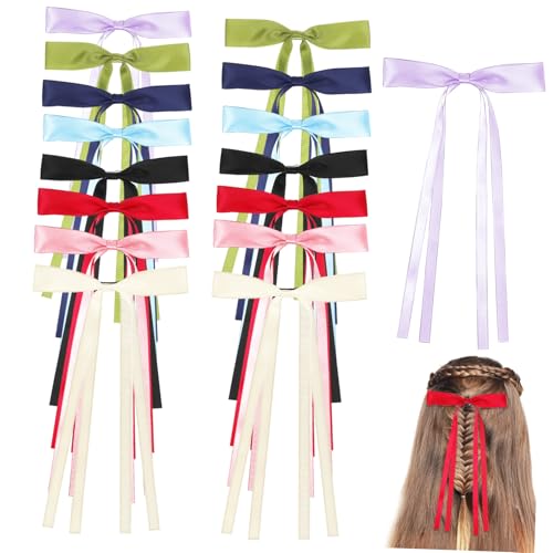 WOFASHPURET 16 Stück Teiliges Haarschleifen für Damen Haarclips und Haarklammern Verschiedenen Farben für Vielseitigen Einsatz bei Partys und Hochzeiten von WOFASHPURET