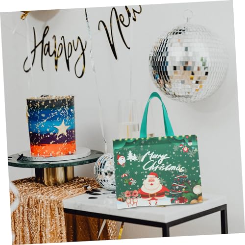 WOFASHPURET 16 Stück Teiliges Weihnachts Geschenktüten aus Robustem Wiederverwendbarem Vliesstoff Große Kapazität Weihnachtliches Design Praktische Einkaufstaschen für Party Geschenkverpackung von WOFASHPURET