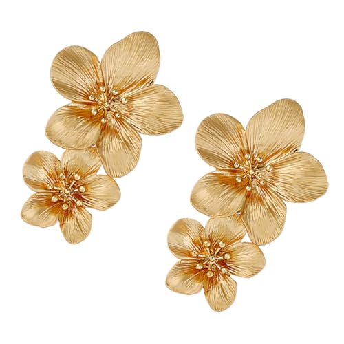 WOFASHPURET 1Paar Blumenohrringe für Damen Zierliche Ohrstecker mit Einzigartigem Blumendesign Farben für Besondere Anlässe Hochwertiges Material nicht Verblassend von WOFASHPURET