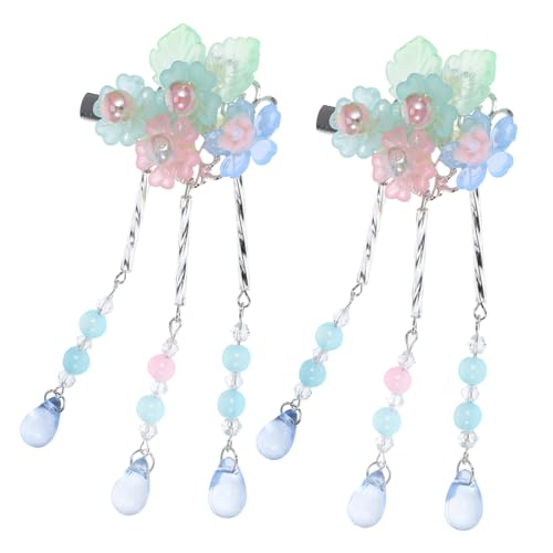 WOFASHPURET Chinesische Haarspangen Hanfu Blumenhaarspangen Für Damen Haarschmuck Für Bräute Haarspangen Für Dickes Haar Traditionelle Haarstyling-accessoires von WOFASHPURET
