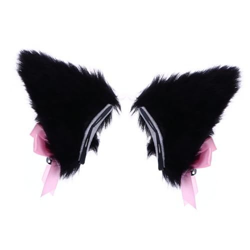 WOFASHPURET 1paar Katzenohren Haarclip Niedlicher Cosplay-haarclip Für Partys Lange - Für Halloween Und Weihnachten Perfektes Accessoire Für Kostüme Und Feierlichkeiten von WOFASHPURET