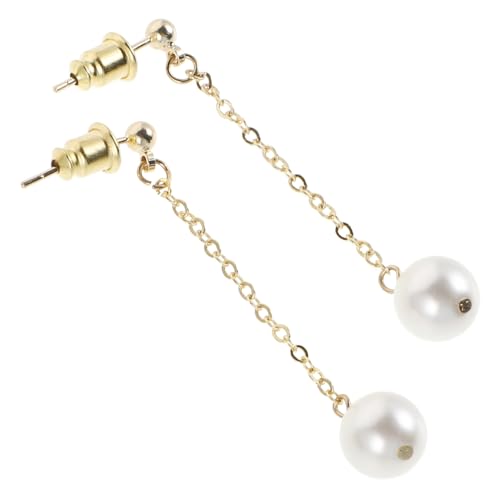 WOFASHPURET Perlenohrringe Für Damen Lange Quasten-ohrhänger Statement-ohrringe Mit Kunstperlen Perlentropfenohrringe Für Mädchen Kettenohrringe Für Damen von WOFASHPURET