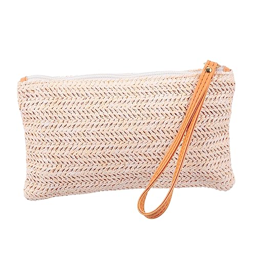 WOFASHPURET 1Pc Stroh Geldbörse Outdoor Pp Stroh Tasche Sommer Handtasche Münze Tasche Strand Tasche Geldbörse Lagerung Tasche Lagerung Beutel Frauen Handtasche Telefon Handtasche von WOFASHPURET