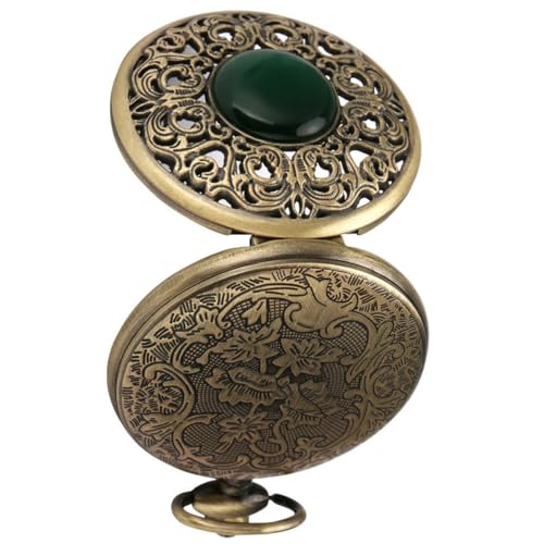 WOFASHPURET Vintage Taschenuhr Hängende Uhr Retro Kettentaschenuhr Mit Gravur Für Herren Und Damen Antike Clamshell Taschenuhr Als Zur Hochzeit Geburtstag Oder Jubiläum von WOFASHPURET