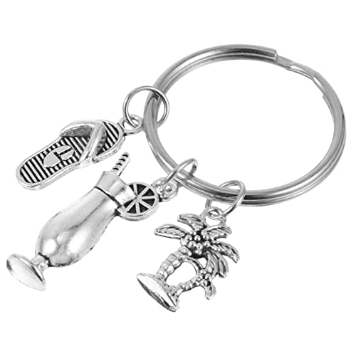 WOFASHPURET 1Stk Schlüsselanhänger tatsächl famaliguy dekoringe die bescherung schlüsselablage Weingeschenk Pool-Party- Auto Schlüsselhalter hängende Verzierung Legierung Silver von WOFASHPURET
