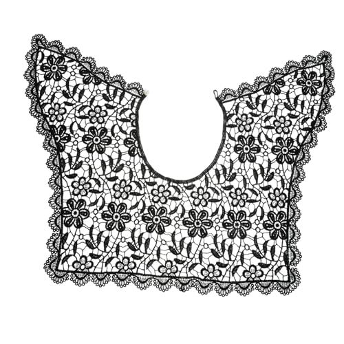 WOFASHPURET 1Pc Damen Schalkragen Aus Spitze Mit Floralem Design Abnehmbarer Fake Kragen Für Blusen Kleider Und Tops von WOFASHPURET