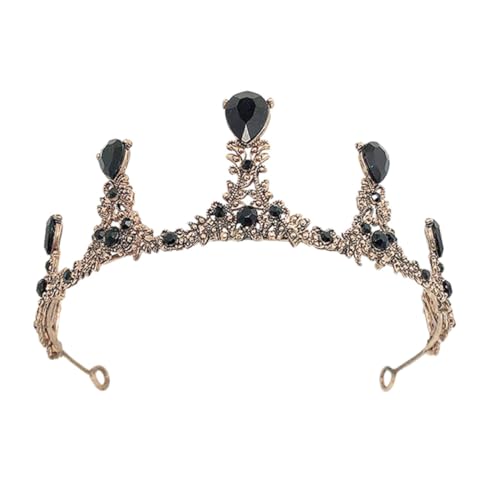 WOFASHPURET 1Stück Haarschmuck Barock Stil für Hochzeiten Geburtstagsfeiern und Partys Anmutige Kopfbekleidung mit Funkelnden Kristallen und Feiner Verarbeitung von WOFASHPURET