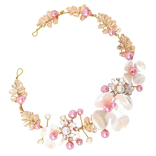 WOFASHPURET 1Stück Perlen Kopfschmuck Haarband für Hochzeiten und Besondere Anlässe Stilvolles Haaraccessoire Hochwertiges Material Prinzessinnen und Blumenkinder von WOFASHPURET