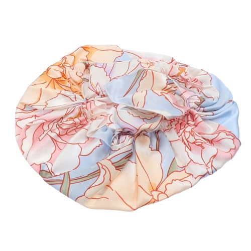 WOFASHPURET 1Stück Seidenhaube für Nachtschlaf Atmungsaktive Haarmütze aus Maulbeerseide Verstellbar und Rutschfest Schützt Lockiges Haar für Damen und Herren für Pflege von WOFASHPURET