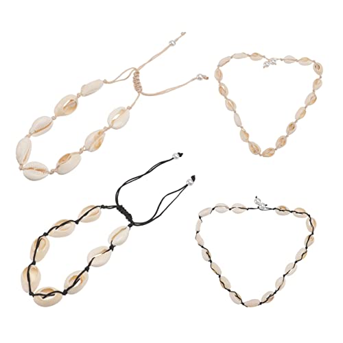WOFASHPURET Damen Armband Strand Bohemische Schicke Halskette Persönlichkeit Natürliche Shell Handgelenk Kette Halskette Armband von WOFASHPURET