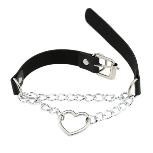 WOFASHPURET 1stk Halskette Aus Pu-schnur Halsketten Für Frauen Halsband Mit Herzkragen Halsband Aus Leder Schlüsselbeinhalsketten Pu-choker-halskette Halsreifen Für Frauen Liebe Nackenschutz von WOFASHPURET