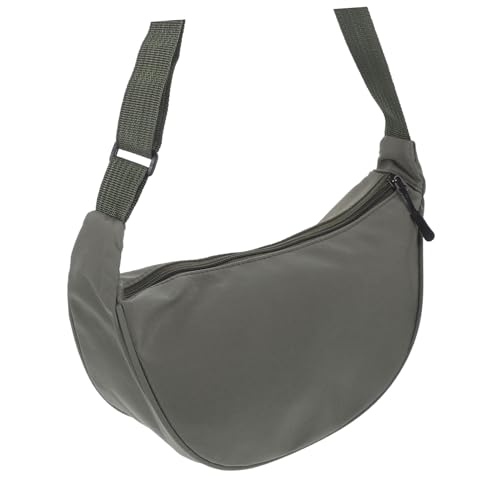 WOFASHPURET 1stück Schultertasche Dumpling Bag Verstellbare Umhängetasche Für Damen Stilvoller Aufbewahrungspouch Graugrün Für Alltag Und Freizeit von WOFASHPURET