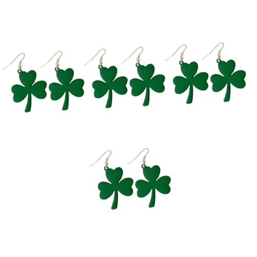 WOFASHPURET 2 Paar Klee Ohrringe anhänger für ohrringe anhänger ohrringe geburtstagseinladungen Ohrhänger st. Patrick's Day Ohrringe für Damen Damenohrringe Kleeblatt Yingschi Irland Fräulein von WOFASHPURET