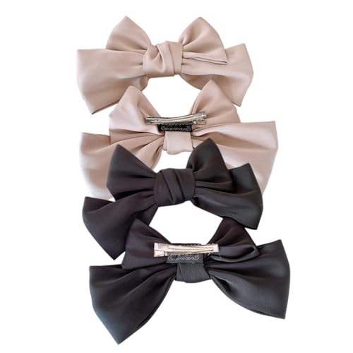 WOFASHPURET 2 Paare Haarklammern mit Schleifen Leichte Langlebige Bow Hair Clips für Mädchen Geeignet für Dickes Langes Haar Haarschleifen für Alltag Hochzeit Party und von WOFASHPURET