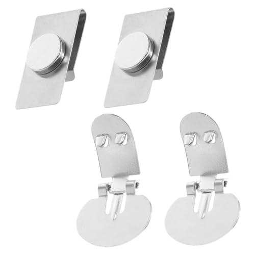 WOFASHPURET 2 Paare Magnetische Krawattenklammern Unsichtbare Magnetkrawattenhalter für Zuverlässige Krawattenfixierung für Herrenmode und Berufliche Anlässe von WOFASHPURET