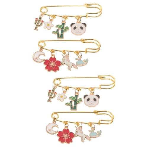 WOFASHPURET 2 Sätze Cartoon Brosche Knopf Spanner Kleidung Schnallen Gürtel Frau Kleidersicherheitsbrosche Broschen Für Frauen Broschennadel Hose Brosche Legierung 2 Stück * 2 von WOFASHPURET