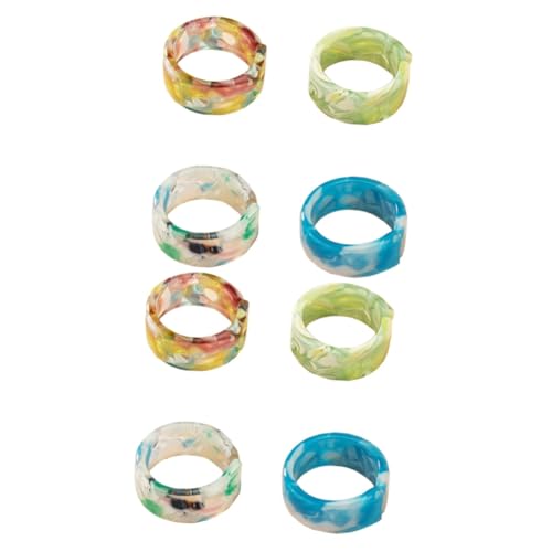 WOFASHPURET 2 Sätze Harzring Fingerring Armband Armbänder Schmuck Zappelringe Größenmesser Daumen Niedliche Sterling Silber Ringe Handkette Halskette Armband Ring Einstellringe 4 Stücke * 2 WOFASHPURET 2 Sätze Harzring Fingerring Armband Armbänder Schmuck Zappelringe Größenmesser Daumen Niedliche Sterling Silber Ringe Handkette Halskette Armband Ring Einstellringe 4 Stücke * 2 von WOFASHPURET