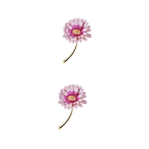 WOFASHPURET 2 Stck. Sonnenblumen Brosche für Frauen Trendige Stilvolle Alloy Brosche Muttertag Valentinstag Weiteren Anlässen von WOFASHPURET