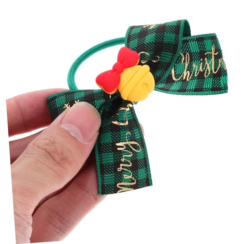 WOFASHPURET 2 Stck. Weihnachtliche Haargummis mit Elastischem Band Süße Grüne Karomuster Schleifen Teiliges für Kleine Mädchen Geeignet für Dünnes Haar Haarschmuck Accessoires zu Festtagen von WOFASHPURET