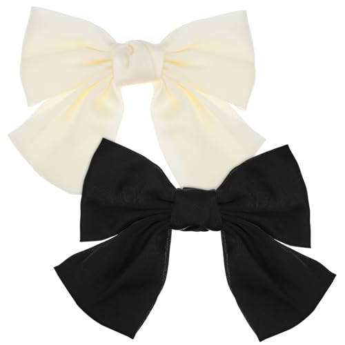 WOFASHPURET 2 Stk Schleife Haarnadel Haar Klammern Haarspangen big hair bow clips Schleifenclip für Damen Schleifen für die Haare Tiara Mädchenschleifen für Haare Haarschleife Süss Krawatte von WOFASHPURET