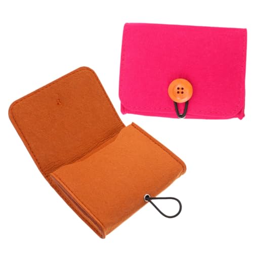 WOFASHPURET 2 Stück Ätherische Öle Aufbewahrungstasche Teilig Filz Organizer Tasche für Reise und Zuhause Schutz vor Flaschenschäden Leicht Kompakt Modisches Design in und Braun von WOFASHPURET