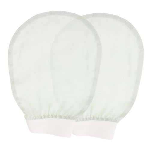 WOFASHPURET 2 Stück Badetuch Badewäscher für den Körper Körperwäscher-Peeling-Handschuhe Peeling mit Badehandschuh für Damen Badehandschuhe für Duschpeeling Peeling-Badehandschuhe Rayon Grün von WOFASHPURET
