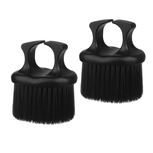 WOFASHPURET 2 Stück Bartbürsten Tragbare Detangling Bürsten für Herren für Bartpflege und Salonbedarf mit Rutschfestem Ringdesign und Weichen Borsten für Effektive Haarentfernung von WOFASHPURET