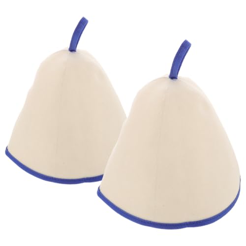 WOFASHPURET 2stücke Filzhut Für Sauna Aus Filzwolle Russische Badekappe Für Damen Und Herren Dicker Hut Saunazubehör Für Zuhause Und Spa Saunakappe Aus Wollfilz Saunahaube Für Kopf Und von WOFASHPURET