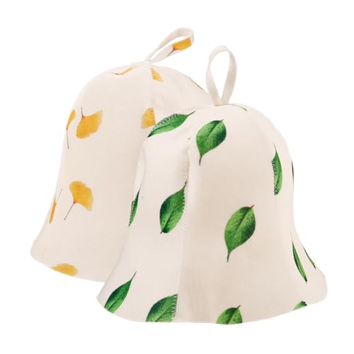 WOFASHPURET 2stücke Filz Sauna Hut Wasseraufnehmend Für Herren Damen Badehut Duschhaube Saunamütze Hut Für Sauna Badezimmer Spa von WOFASHPURET