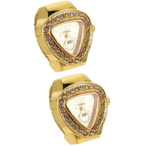 WOFASHPURET 2stücke Finger Uhr Mini Uhr Für Schüler -fingeruhr Präzise Zeitmessung Stilvolles Accessoire Für Damen Und Als von WOFASHPURET