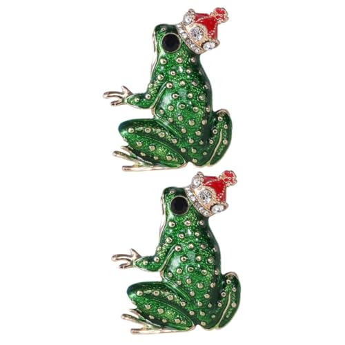 WOFASHPURET 2 Stück Frosch Brosche animal-design trachtenbrosche Hut Brosche Kleidung Brosche Tier-Brosche Froschbrosche aus Legierung Tier Brosche Rucksäcke Stift Legierungspin Strasssteine WOFASHPURET 2 Stück Frosch Brosche animal-design trachtenbrosche Hut Brosche Kleidung Brosche Tier-Brosche Froschbrosche aus Legierung Tier Brosche Rucksäcke Stift Legierungspin Strasssteine von WOFASHPURET