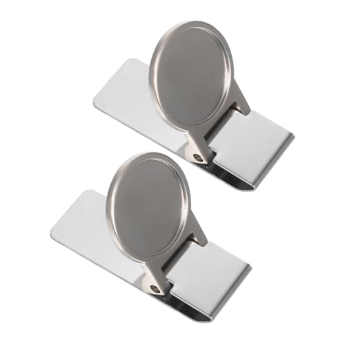 WOFASHPURET 2 Stück Geldscheinklammer Robuste und Geldklammer für Bargeld Rechnungen und Kreditkarten für Büro und Freizeit von WOFASHPURET