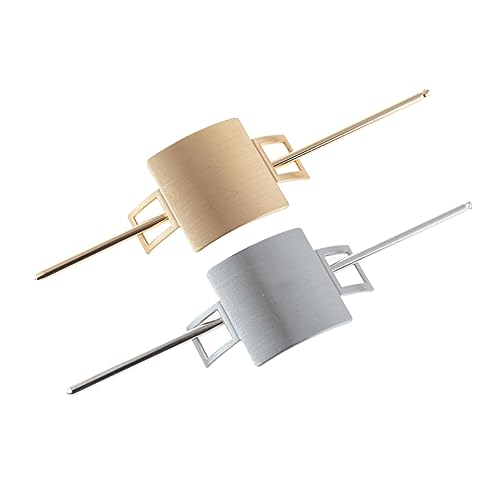 WOFASHPURET 2 Stück Haarklammern Vintage Haarknotenhalter aus Umweltfreundlichem Zinklegierung Filigranes Design Damen Haarschmuck für Hochsteckfrisuren Gold und Silberfarben Schonend für von WOFASHPURET