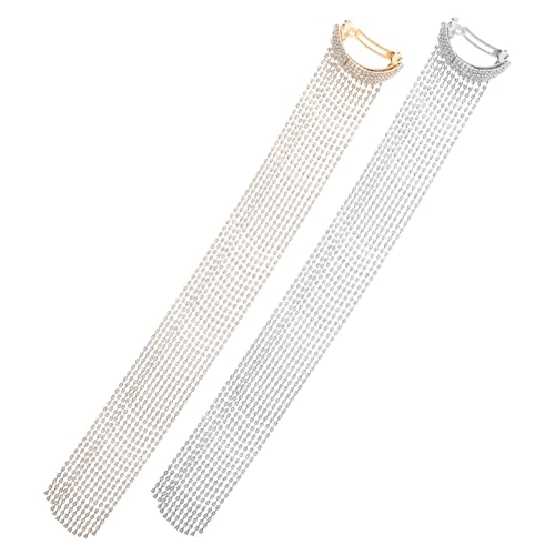 WOFASHPURET 2 Stück Haarnadel -frauen -strass Pferdeschwanzclips Für Frauenhaare Haarspangen Dekoration Haarstyling-stifte Haarspangen Für Mädchen Haarstylingzubehör Tanzhaarzubehör Metall von WOFASHPURET