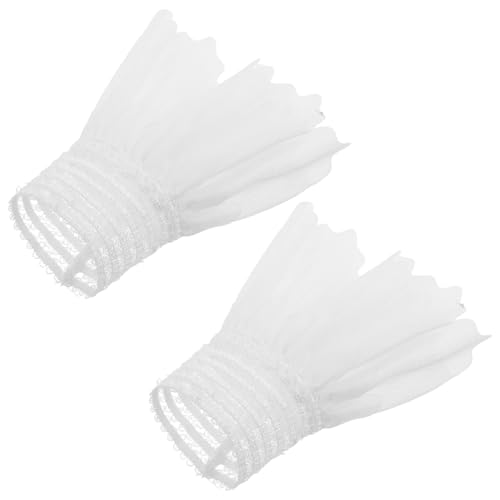 WOFASHPURET 2 Stück Handgelenk-ärmelmanschetten: Abnehmbare Hemdbluse, Gefälschtes Hemd, Handmanschetten-zubehör Für Dekorative Kleidung – Falsche Ärmel Für Saisonale Outfits von WOFASHPURET