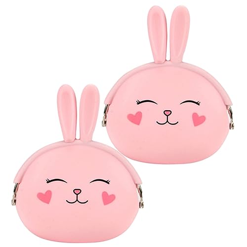 WOFASHPURET Hasentasche 2 Stück Silikontasche Cartoon-Tasche Elegante Geldaufbewahrungstasche Uk von WOFASHPURET